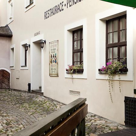 Penzion A Restaurace Modra Ruze Tábor Exterior photo